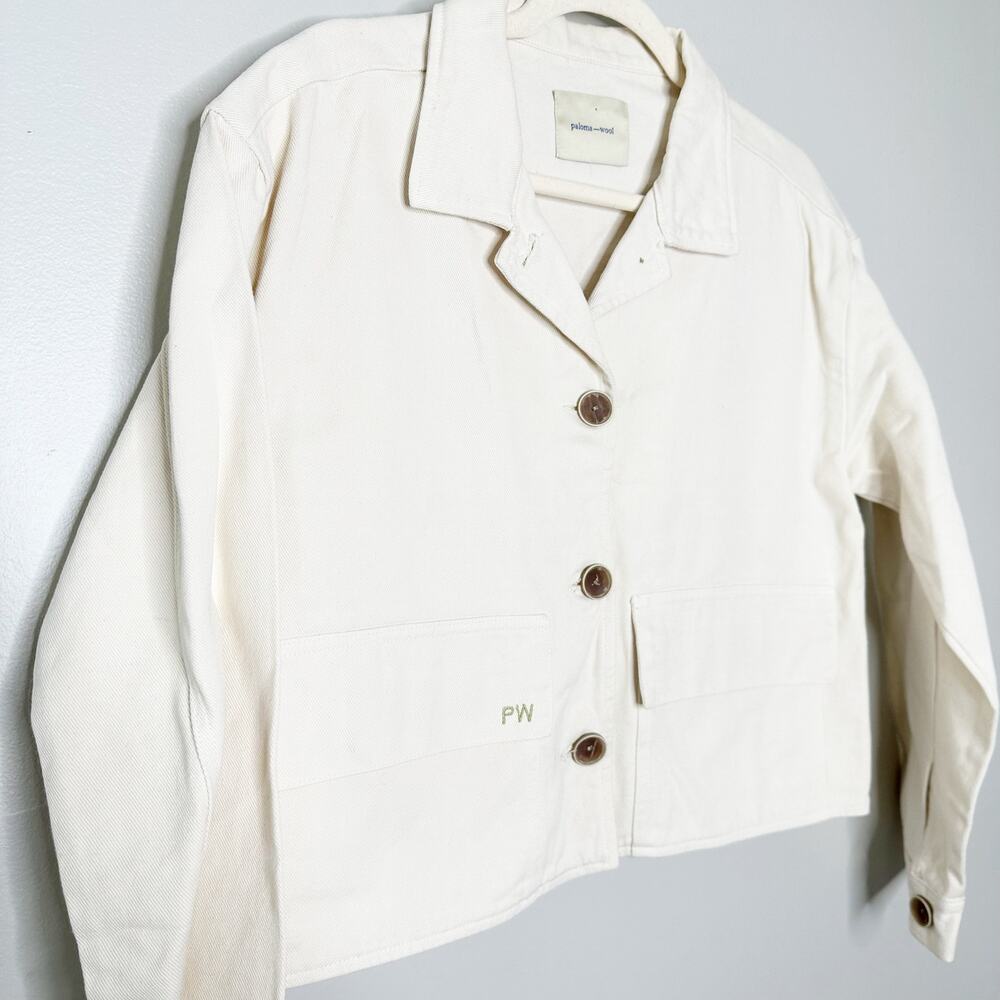 Paloma Wool Sambuca Crop Jacket Button-Up Pocket … - image 5